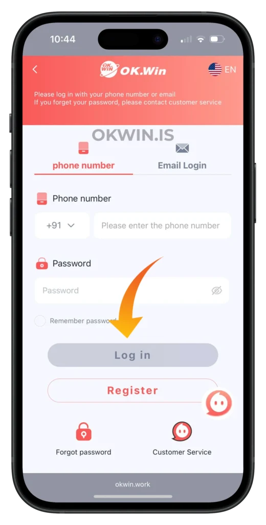 okwin-login-page